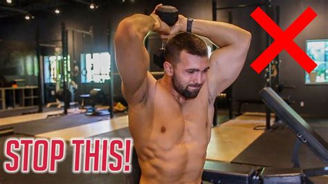 How To PROPERLY Overhead Dumbbell Tricep Extension | 3 Muscle Gain ...