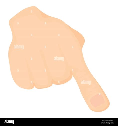 One finger icon, cartoon style Stock Vector Image & Art - Alamy