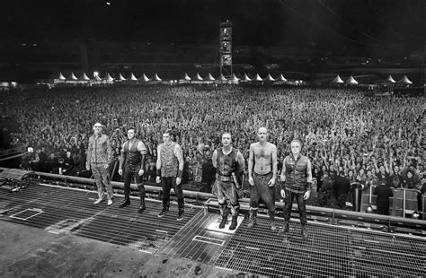 Six members boy band, Rammstein, metal band, concerts, Till Lindemann ...