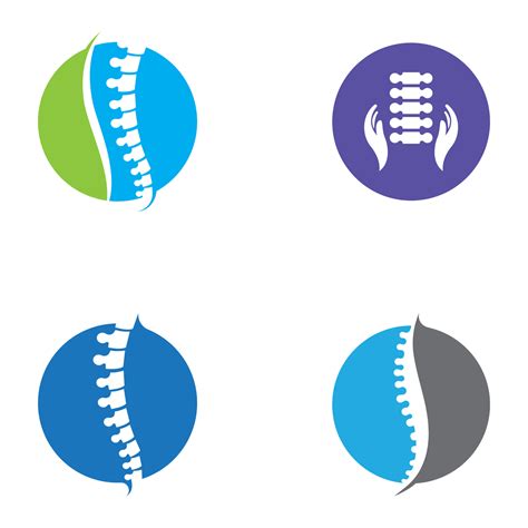 Spinal diagnostics, spine care, and spine health. With modern vector ...