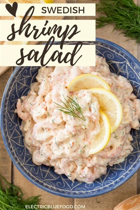 Swedish shrimp salad skagenröra on rye toast • Electric Blue Food - Kitchen stories from abroad