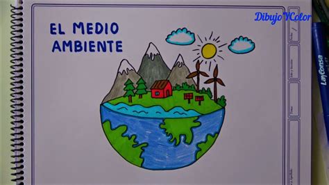 Como dibujar el MEDIO AMBIENTE super facil / How to draw the ENVIRONMENT - YouTube