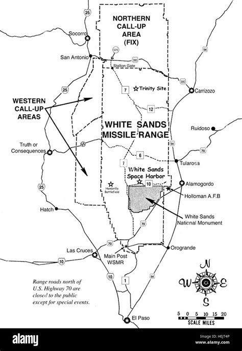 Map Of White Sands Missile Range