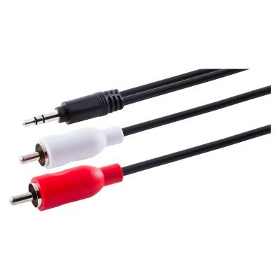 Philips 6' Y-adapter Audio Cable. 3.5mm - Red/white : Target