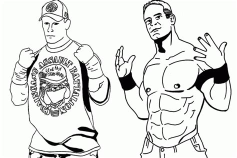 John Cena Coloring Page - Coloring Home