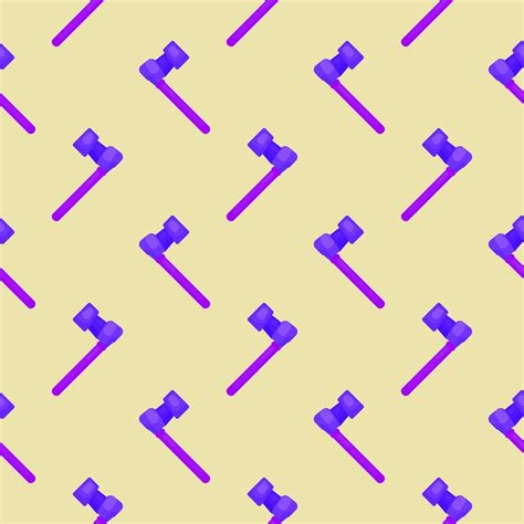 Purple hammer , seamless pattern on a beige background. 13633454 Vector ...