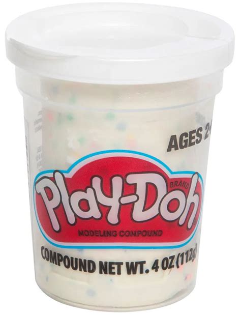 Play-Doh Confetti White 4 Ounce Hasbro Toys - ToyWiz