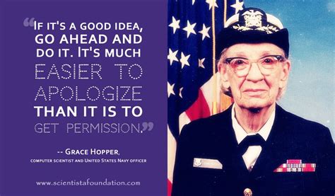 Quote for female scientists. | Grace hopper, Grace hopper quotes, Girls ...