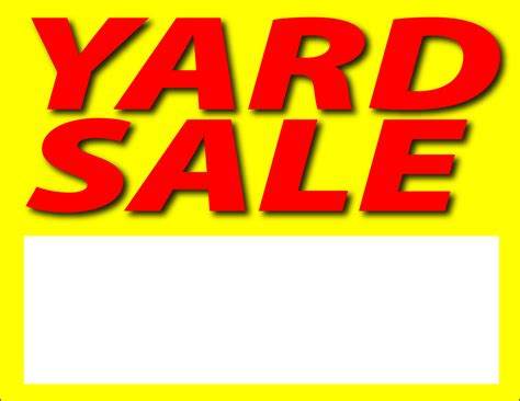 Images for printable yard sale sign clipart free to use clip – Clipartix