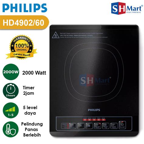 Jual KOMPOR INDUKSI PHILIPS HD4902 HD4902/60 INDUCTION COOKER PHILIPS GARANSI RESMI | Shopee ...