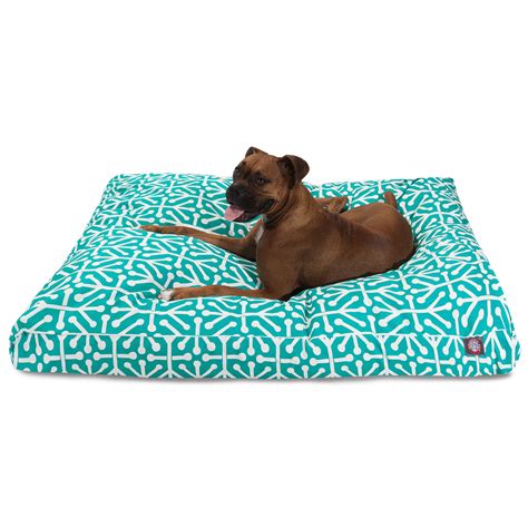 Majestic Pet Aruba Rectangle Dog Bed Treated Polyester Removable Cover ...