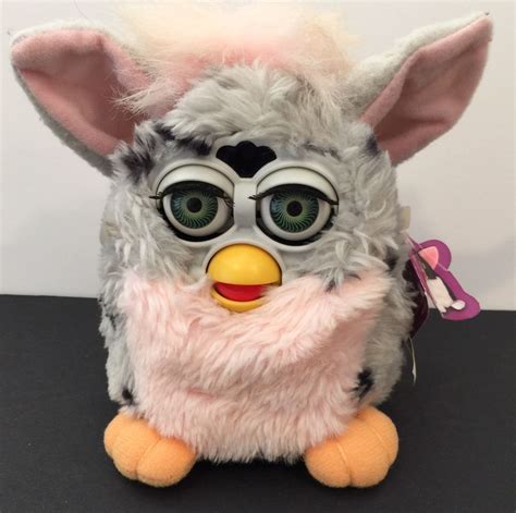 1998 Original Tiger Electronics Furby Gray Pink Spots Not Working ...