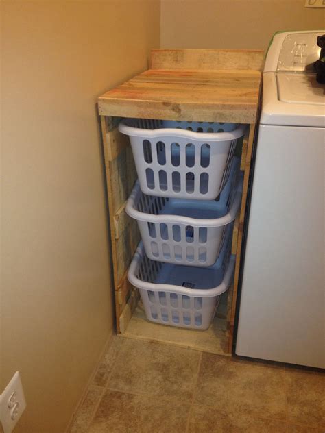 Laundry basket holder | Laundry room baskets, Laundry room diy, Laundry ...