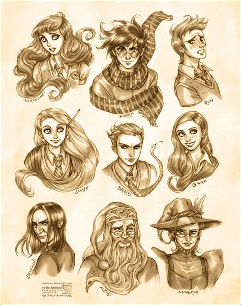 Harry Potter: Portraits by daekazu on DeviantArt