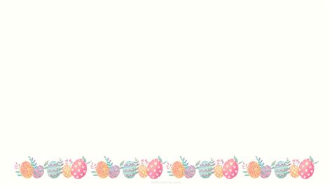 Easter Eggs and Flowers PPT Background · SlidesCorner.com