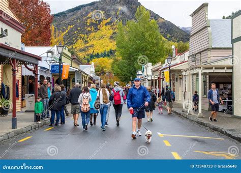 Arrowtown Autumn Festival on Buckingham Street. Editorial Stock Photo ...