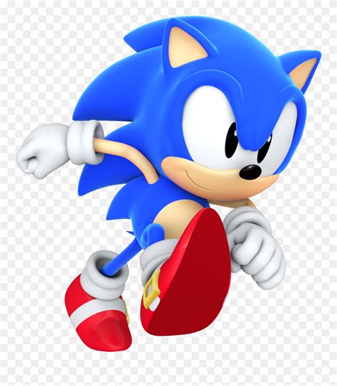 Sonic Running Png Clipart , Png Download - Running Classic Sonic The ...