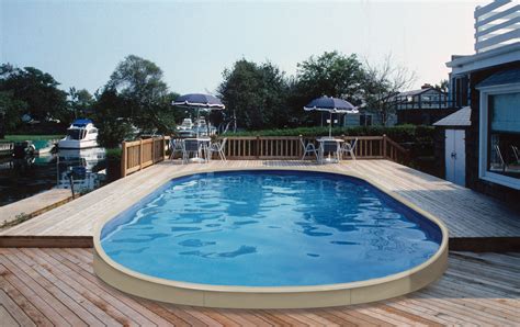 Buy and Oval Shaped Custom Above Ground Pool Online