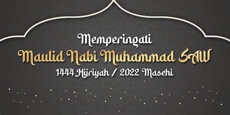 Premium PSD | Maulid nabi banner template