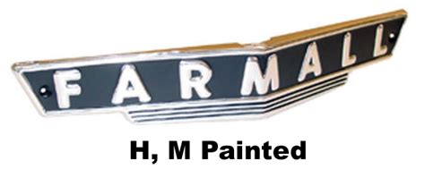 Tractor parts Farmall front emblems from Restoration Supply Tractor Parts