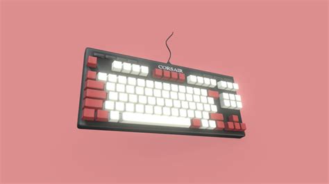 Corsair KeyBoard - Download Free 3D model by Harrison Sikora ...