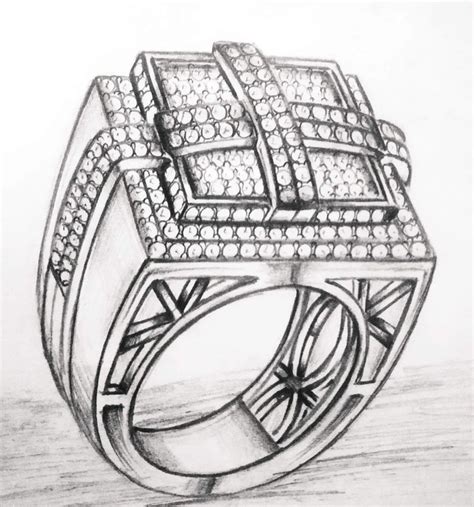 Bling Ring in 2023 | Mens ring designs, Jewelry drawing, Diamond ...