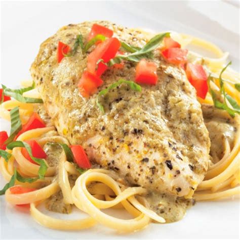 Creamy Lemon-Pesto Chicken & Linguine - Recipes | Pampered Chef US Site