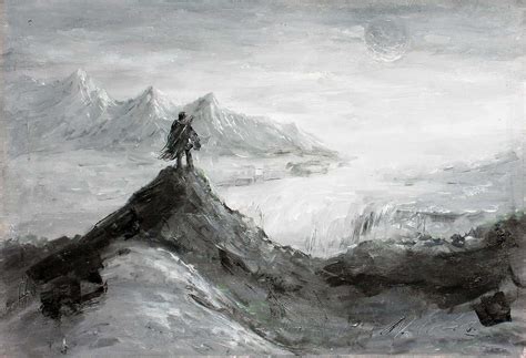 Lord of the Rings Themed Painting, Landscape Painting - GaleriFoton