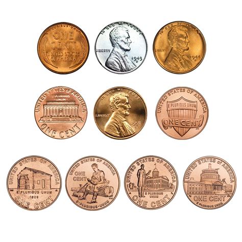 Lincoln One Cent Type Set