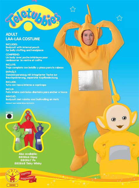 Rubie's Official Laa-Laa Teletubbies, Adult Costume - Standard Size ...