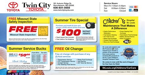 Service Department Coupons, Specials - Twin City Toyota