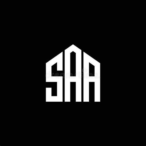 SAA Letter Logo Design on BLACK Background. SAA Creative Initials Letter Logo Concept Stock ...