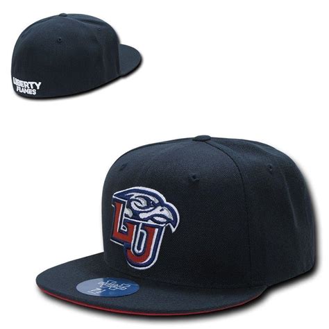 NCAA Liberty Flames University College Fitted Caps Hats Navy – Campus-Wardrobe