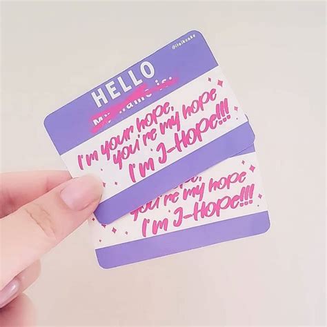 I'm Your Hope You're Hope I'm J-hope Sticker - Etsy