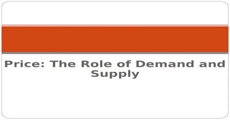 Supply Demand Theory - [PPT Powerpoint]