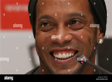 Brazil. 20th October, 2016. Brazil's football player Ronaldinho attends ...