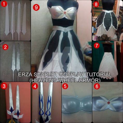 Erza Scarlet Costume Pattern I didn t draw out the pattern draft for ...