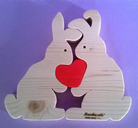 Puzzle of animals gift wood Puzzle rabbits educational toys Puzzle Toy ...