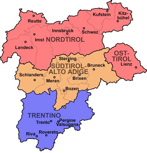 tyrol map - Google Search Innsbruck, Triple Entente, Kingdom Of Italy ...