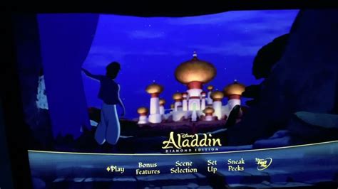 Aladdin diamond edition dvd menu - YouTube