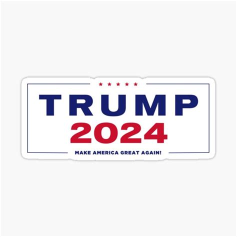 "Trump 2024" Sticker for Sale by mjdgop97 | Redbubble