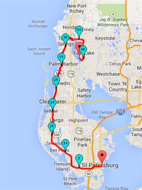 Pinellas Trail Map Florida - Printable Maps