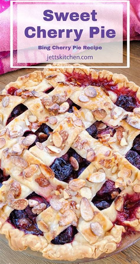 Sweet Cherry Pie Recipe; Bing Cherry Pie - Jett's Kitchen