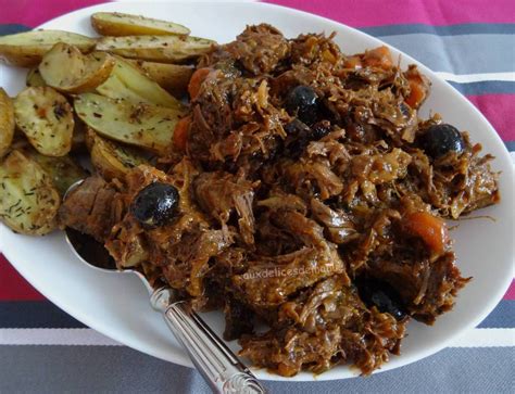 Daube de bœuf aux olives - auxdelicesdemanue | Daube de boeuf, Plats mijotés, Daube