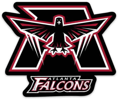 Atlanta Falcons Falcon & Lettermark Logo Type NFL Football Die-Cut MAGNET | eBay