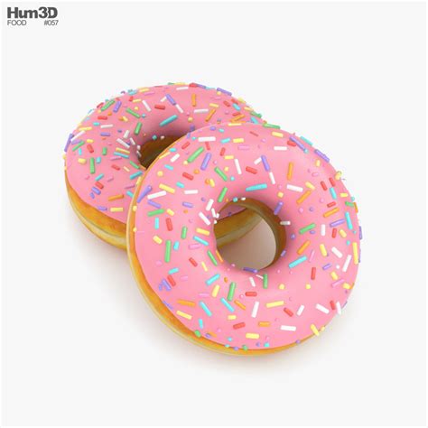 Donut 3D model - Food on Hum3D