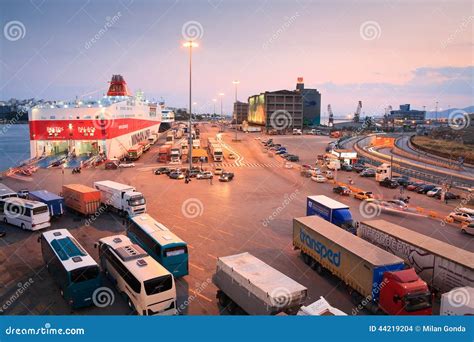 Boarding a Ferry in Piraeus, Athens. Editorial Stock Image - Image of ...