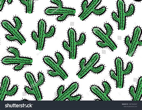 Cactus Vector Design Cactus Pattern Stock Vector (Royalty Free ...