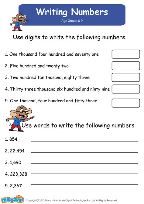 Writing Numbers 1 10 Worksheet Education Com Writing - vrogue.co