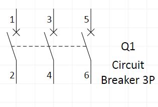 Circuit Breaker Symbol Single Line Diagram